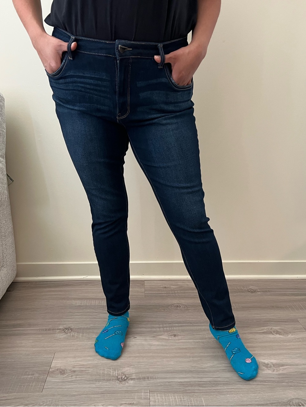 Time and Tru Dark Blue Skinny Jeans